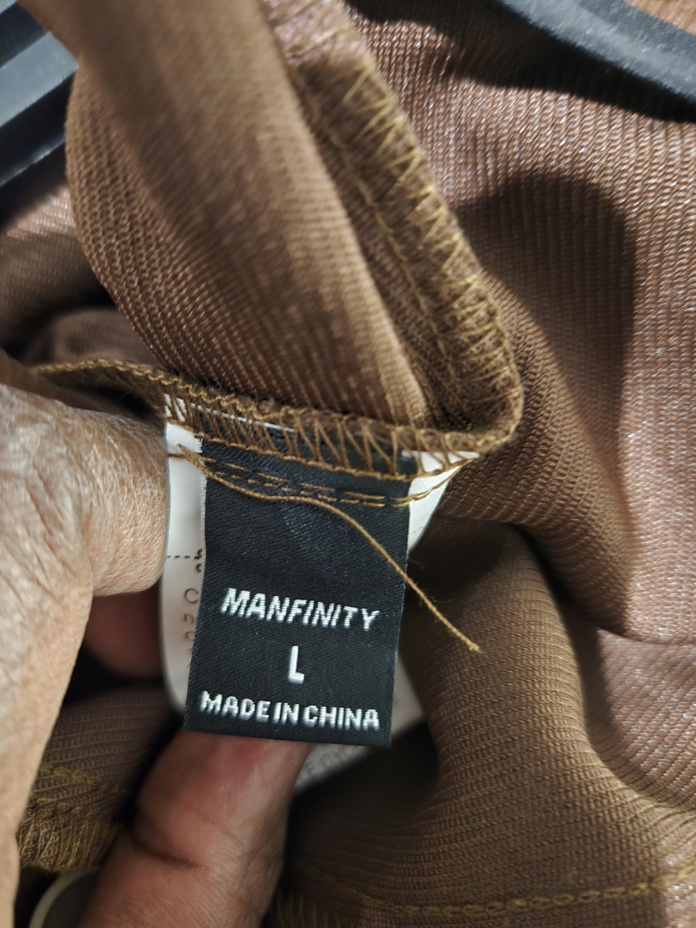 MANFINITY Brown Pleated Tapered Chinos - Picture 4 of 4